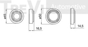 Фото Комплект подшипника ступицы колеса TREVI AUTOMOTIVE WB1270