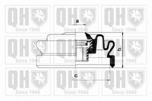 Фото Комплект пильовика, привідний вал QUINTON HAZELL QJB287