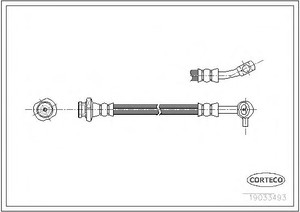 Фото Гальмівний шланг Corteco 19033493