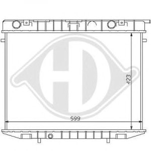 Фото Радіатор, охолодження двигуна DIEDERICHS 8125166