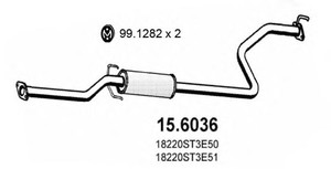 Фото Середній глушник вихлопних газів ASSO 15.6036
