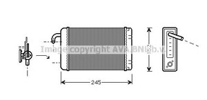 Фото Теплообмінник, отоплення салону PRASCO AB6008