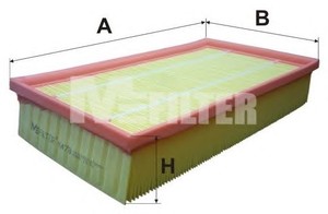 Фото Фільтр повітряний E280/320 W124 M104 MFILTER K478