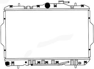 Фото Радіатор, охолодження двигуна SAKURA  Automotive 1220-0109