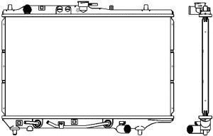 Фото Радіатор, охолодження двигуна SAKURA  Automotive 3301-1101