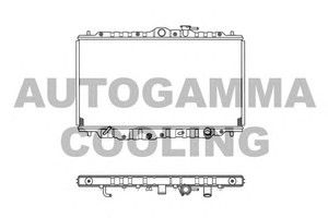Фото Радіатор, охолодження двигуна AUTOGAMMA 101440