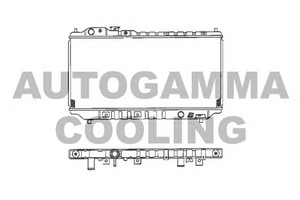 Фото Радіатор, охолодження двигуна AUTOGAMMA 101450