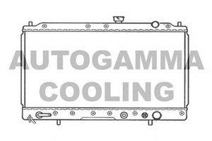 Фото Радіатор, охолодження двигуна AUTOGAMMA 103959