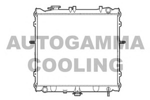Фото Радіатор, охолодження двигуна AUTOGAMMA 104119