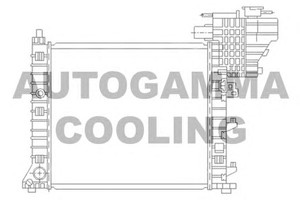 Фото Радіатор, охолодження двигуна AUTOGAMMA 104178