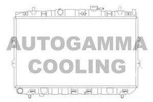 Фото Радіатор, охолодження двигуна AUTOGAMMA 104474