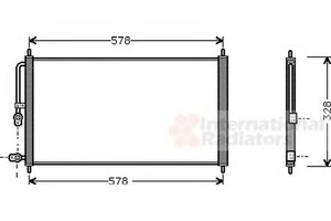 Фото Конденсатор, кондиціонер VAN WEZEL 25005083