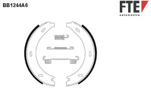 Фото Комплект гальмівних колодок FTE BB1244A6