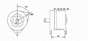 Фото Генератор Magneti Marelli 063324161010