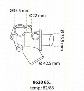 Фото Термостат, охолоджуюча рідина TRISCAN 8620-6582