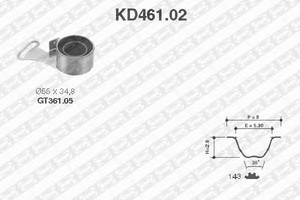 Фото Комплект ременю ГРМ SNR/NTN KD461.02