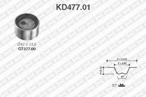 Фото Комплект ременю ГРМ SNR/NTN KD477.01