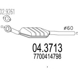 Фото Каталізатор MTS 04.3713