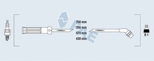 Фото Комплект дротів запалювання FAE 85995