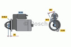 Фото Стартер Bosch 0 001 313 006