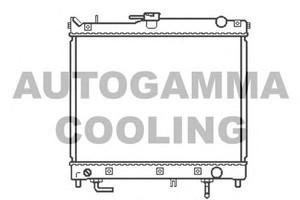 Фото Радіатор, охолодження двигуна AUTOGAMMA 105654
