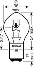 Фото Лампа розжарювання Osram 7326