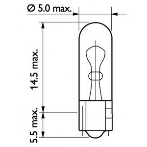 Фото Автолампа 1.2W Philips 13516 CP