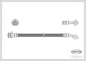 Фото Гальмівний шланг Corteco 19032479