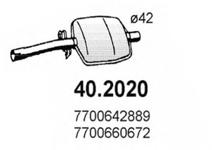 Фото Предглушитель выхлопных газов ASSO 402020