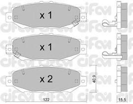 Фото Гальмівні колодки CIFAM 822-759-0
