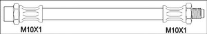 Фото Гальмівний шланг WOKING G1901.60