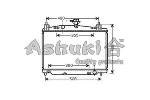 Фото Радіатор, охолодження двигуна ASHUKI M558-08
