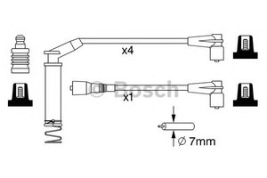 Фото Комплект дротів запалювання Bosch 0 986 357 279