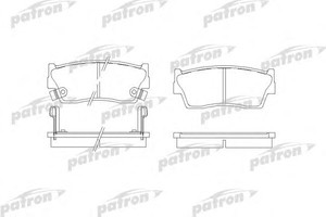 Фото Комплект гальмівних колодок, дискове гальмо Patron PBP712