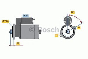 Фото Стартер Bosch 0 986 020 431