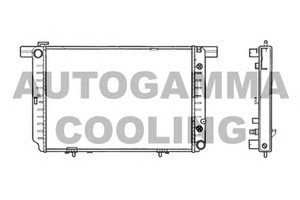 Фото Радіатор, охолодження двигуна AUTOGAMMA 102159