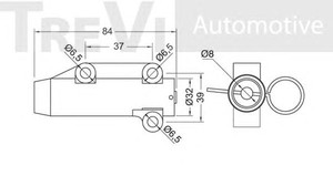 Фото Успокоитель, зубчатый ремень TREVI AUTOMOTIVE TD1558