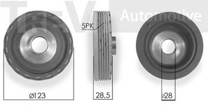 Фото Ременный шкив, коленчатый вал TREVI AUTOMOTIVE PC1216