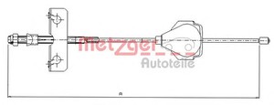 Фото Трос, паркувальна гальмівна система Metzger 11.5513