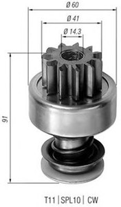 Фото Ведущая шестерня, стартер Magneti Marelli 940113020104