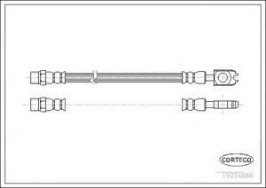 Фото Гальмівний шланг Corteco 19034686
