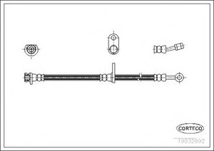 Фото Гальмівний шланг Corteco 19032892