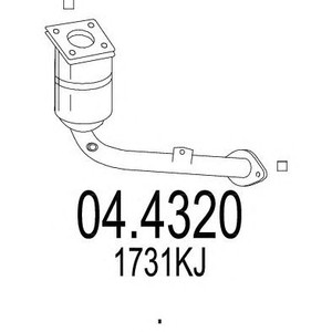 Фото Каталізатор MTS 04.4320