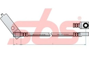 Фото Гальмівний шланг SBS 13308525138