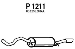 Фото Глушитель выхлопных газов конечный FENNO P1211