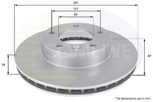 Фото Гальмівний диск COMLINE ADC1222V