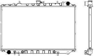 Фото Радіатор, охолодження двигуна SAKURA  Automotive 3341-1008