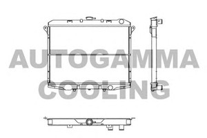 Фото Радіатор, охолодження двигуна AUTOGAMMA 103154