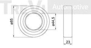 Фото Комплект подшипника ступицы колеса TREVI AUTOMOTIVE WB2118