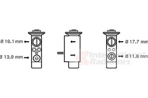 Фото Расширительный клапан, кондиционер VAN WEZEL 06001238